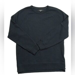 Hudson LA Sweatshirt Long Sleeve Crewneck Pullover Side Zip Navy Blue Men's L